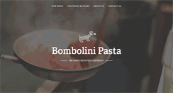 Desktop Screenshot of bombolinipasta.com